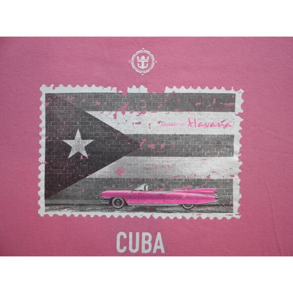 Cuba Graphic Pink T-Shirt - Picture 3 of 4